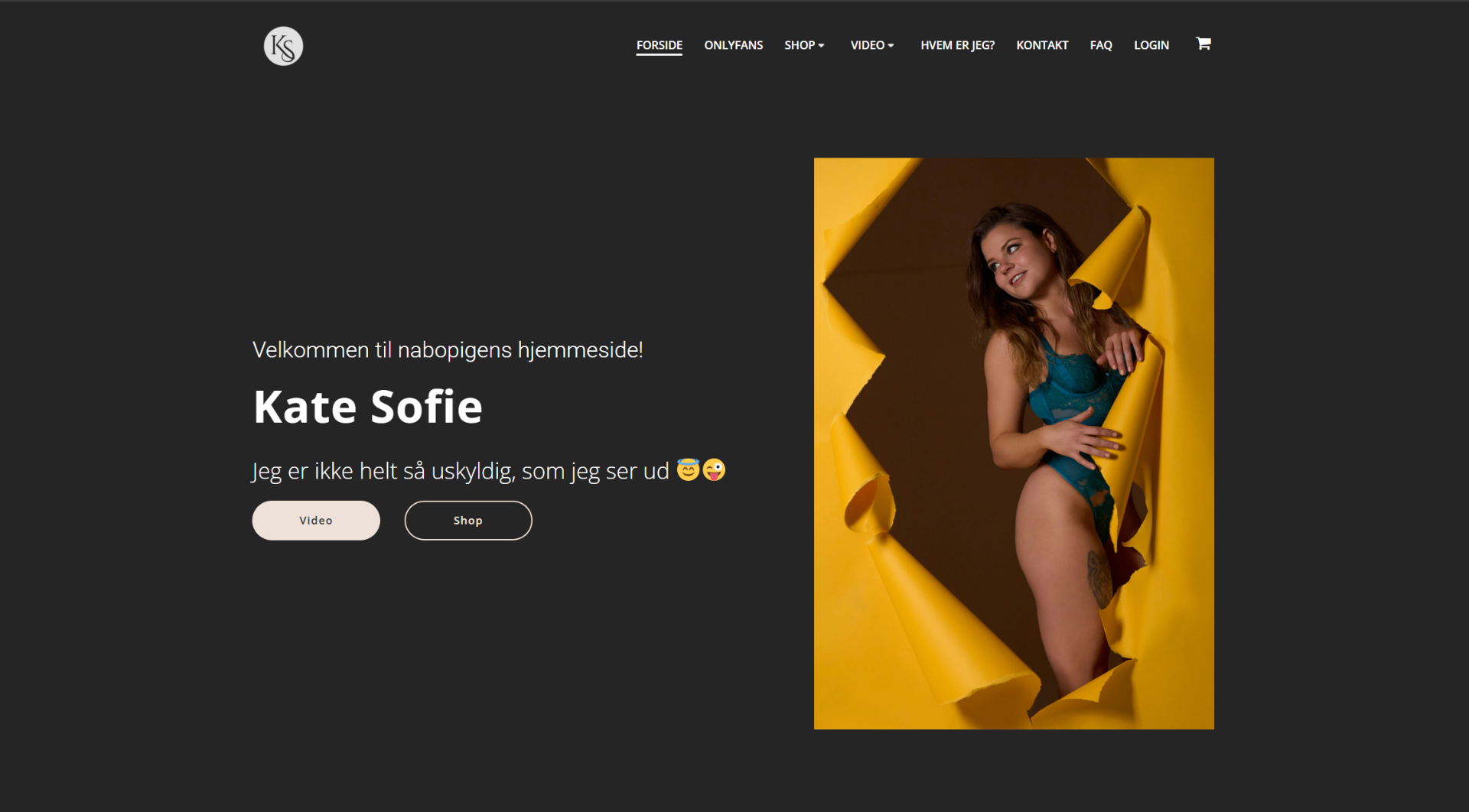 Kate Sofie – hjemmeside
